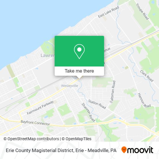 Mapa de Erie County Magisterial District