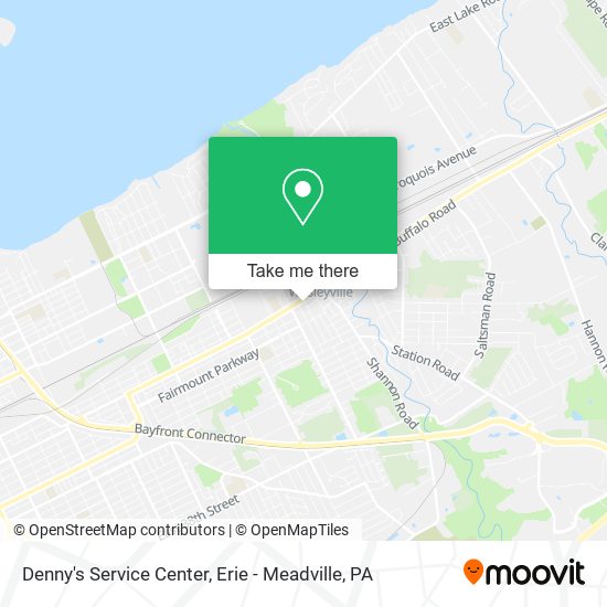 Denny's Service Center map