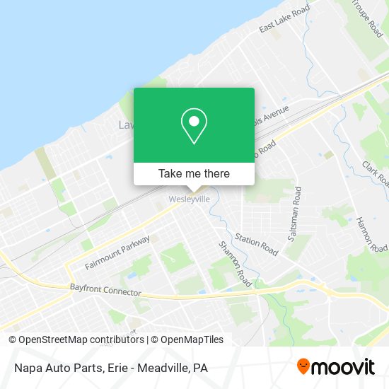Napa Auto Parts map