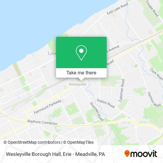 Mapa de Wesleyville Borough Hall