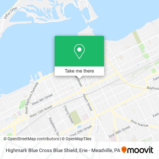 Mapa de Highmark Blue Cross Blue Shield