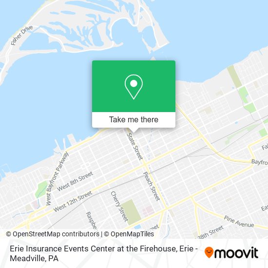 Erie Insurance Events Center at the Firehouse map