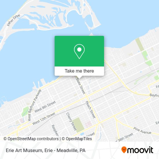 Erie Art Museum map