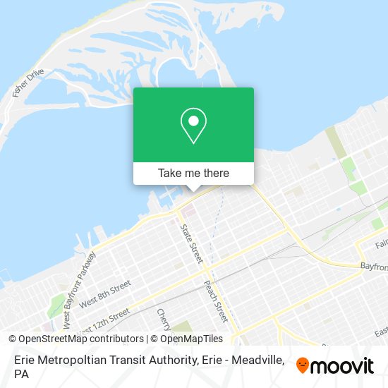 Erie Metropoltian Transit Authority map