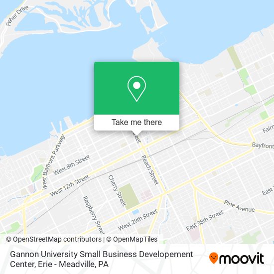 Mapa de Gannon University Small Business Developement Center