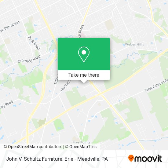 John V. Schultz Furniture map