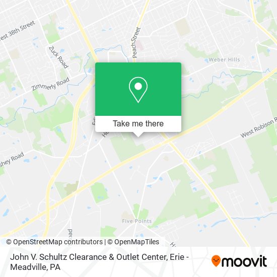 Mapa de John V. Schultz Clearance & Outlet Center