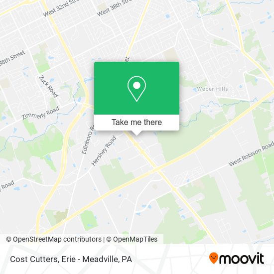 Cost Cutters map
