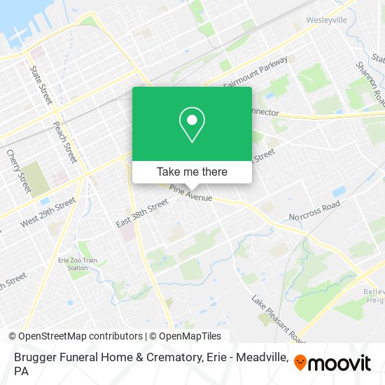 Brugger Funeral Home & Crematory map