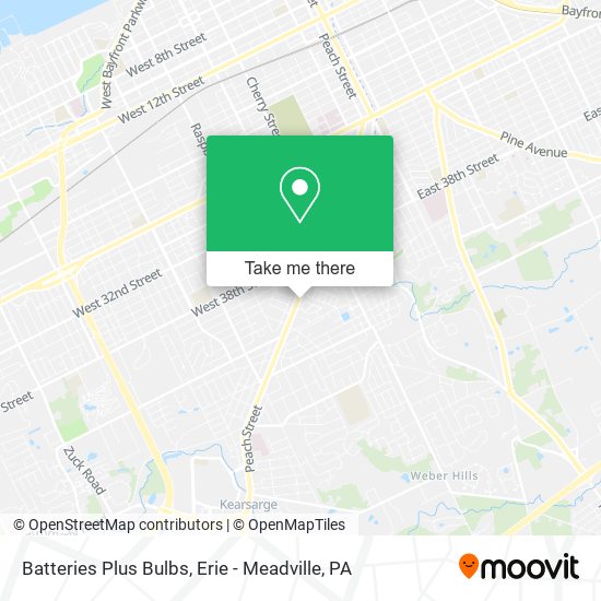 Mapa de Batteries Plus Bulbs