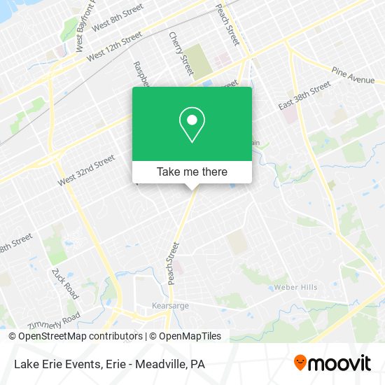 Lake Erie Events map