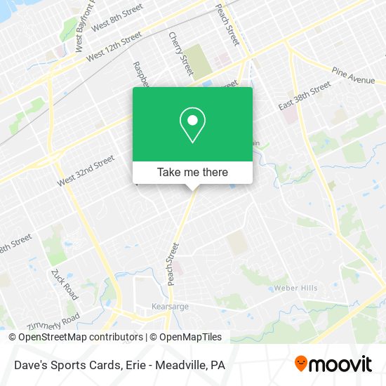 Dave's Sports Cards map