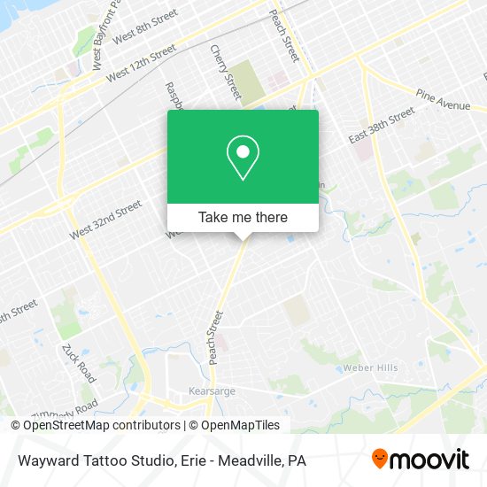 Wayward Tattoo Studio map