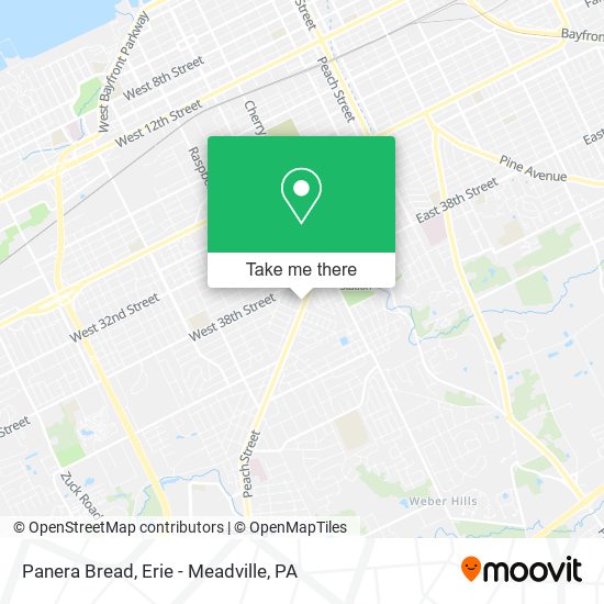 Panera Bread map