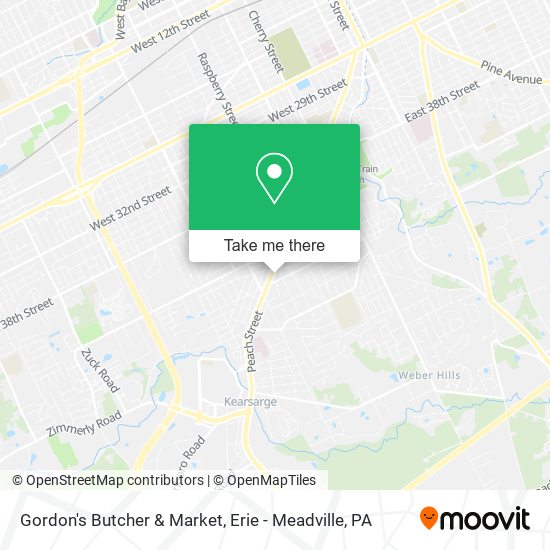Mapa de Gordon's Butcher & Market