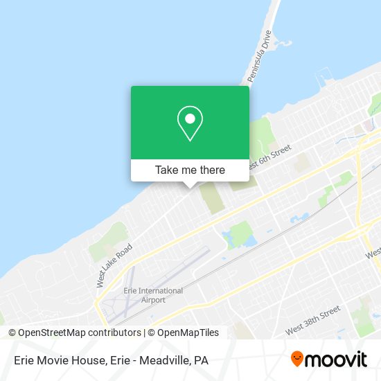 Mapa de Erie Movie House