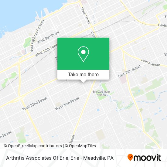 Arthritis Associates Of Erie map