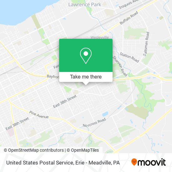 United States Postal Service map