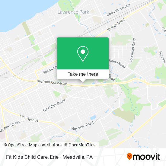 Mapa de Fit Kids Child Care
