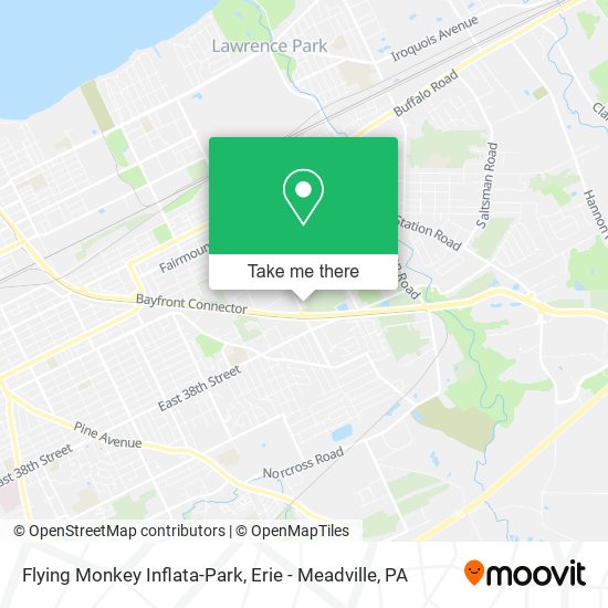Mapa de Flying Monkey Inflata-Park