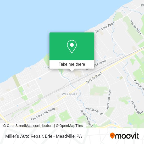 Miller's Auto Repair map