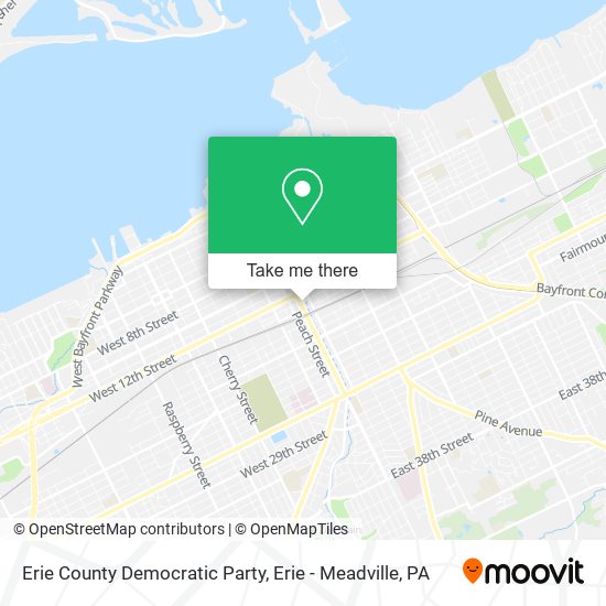 Erie County Democratic Party map