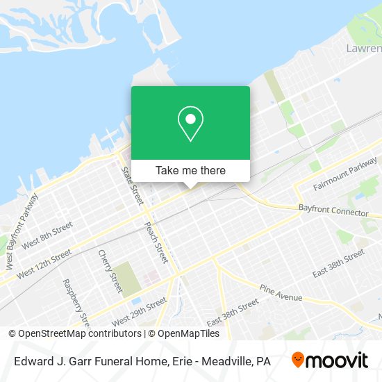 Edward J. Garr Funeral Home map
