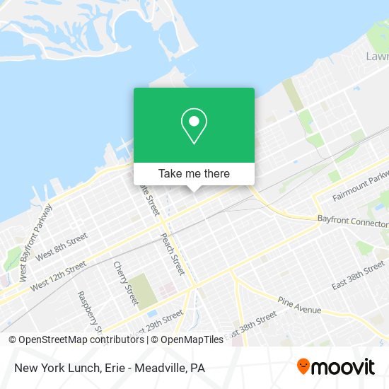 New York Lunch map