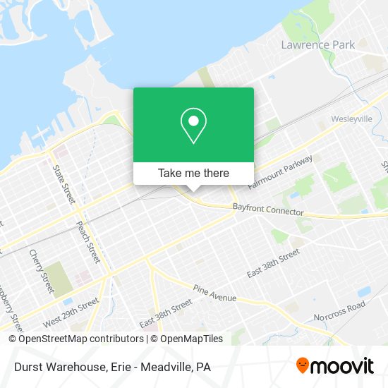 Mapa de Durst Warehouse
