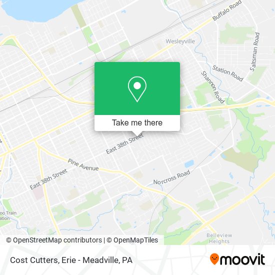Cost Cutters map