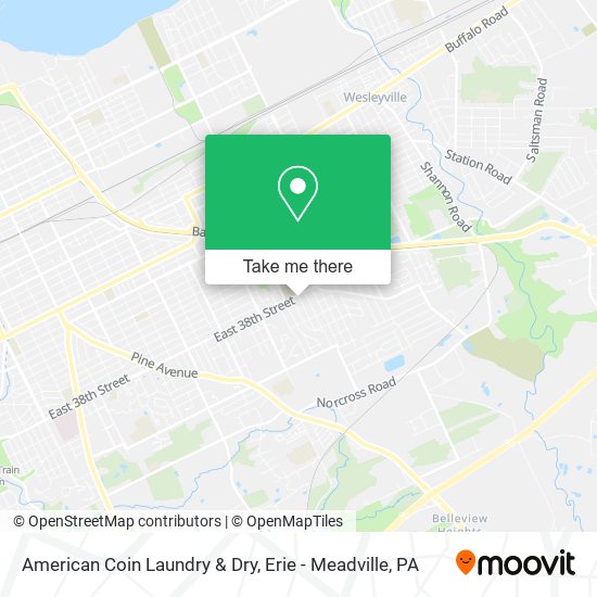 American Coin Laundry & Dry map