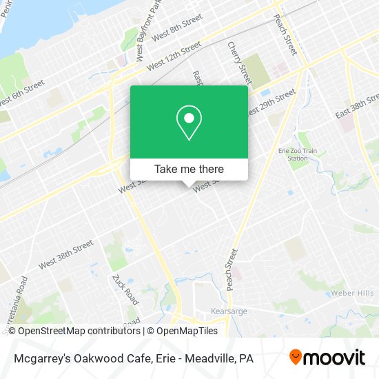 Mapa de Mcgarrey's Oakwood Cafe