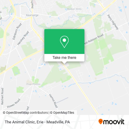 The Animal Clinic map