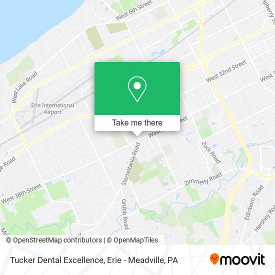 Tucker Dental Excellence map