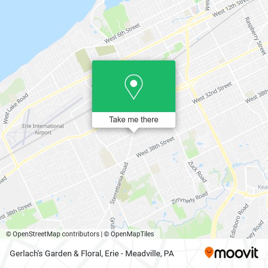 Mapa de Gerlach's Garden & Floral