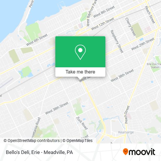 Mapa de Bello's Deli