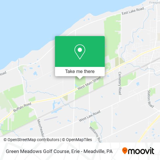 Green Meadows Golf Course map
