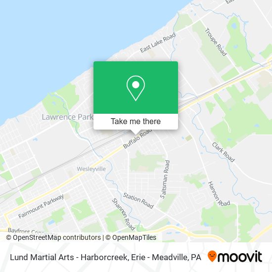 Mapa de Lund Martial Arts - Harborcreek