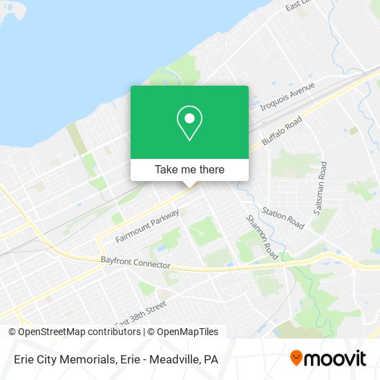 Mapa de Erie City Memorials