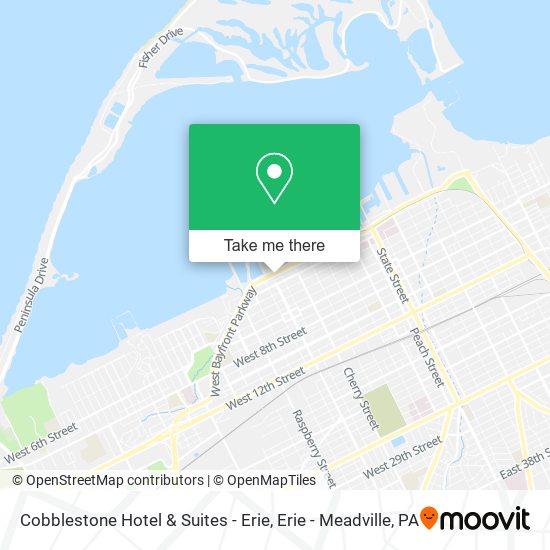 Cobblestone Hotel & Suites - Erie map