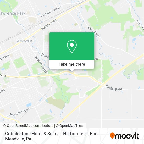 Cobblestone Hotel & Suites - Harborcreek map