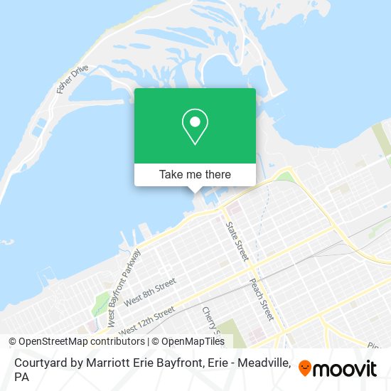 Mapa de Courtyard by Marriott Erie Bayfront
