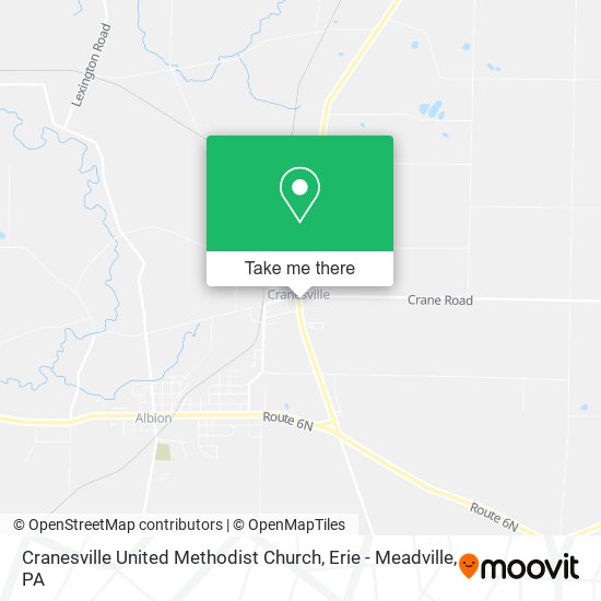 Cranesville United Methodist Church map
