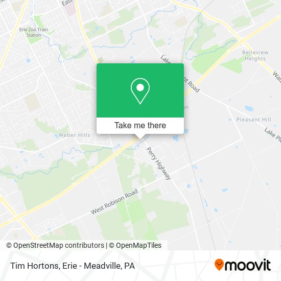 Tim Hortons map