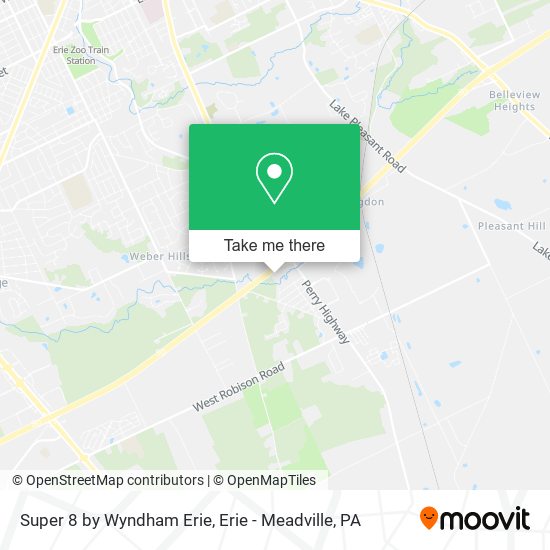 Super 8 by Wyndham Erie map