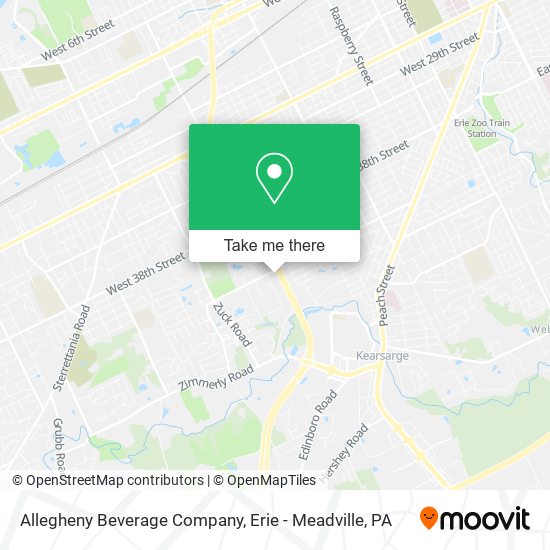 Allegheny Beverage Company map