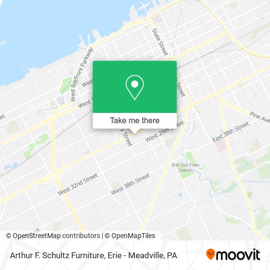 Arthur F. Schultz Furniture map