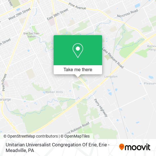 Unitarian Universalist Congregation Of Erie map