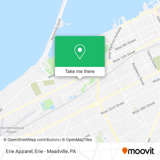 Erie Apparel map