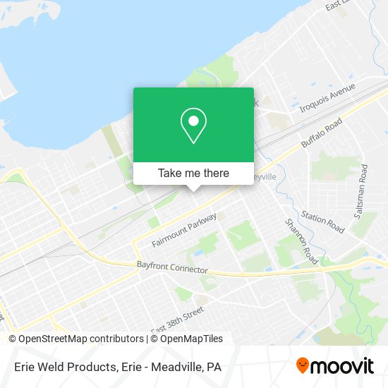 Erie Weld Products map